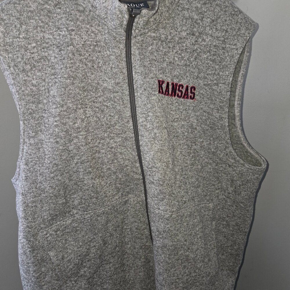 2x University of Kansas Knitted Vest